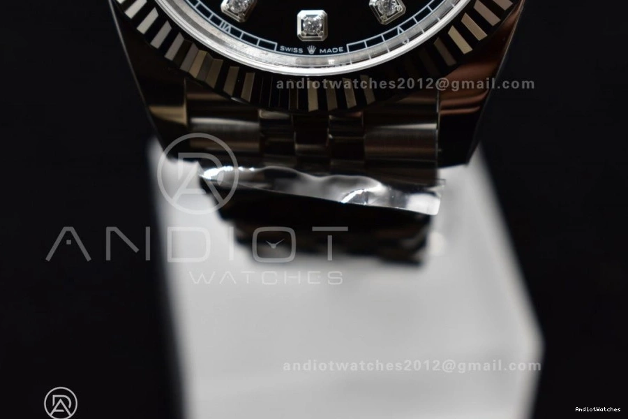 on SS Edition 126334 VR Best Black 904L Steel Clean Bracelet Jubilee Diamonds 407 1:1 Practical DateJust 41 Dial 0512